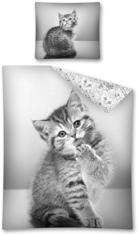 Povlečení Sweet Animals kotě 140x200, 70x80 cm