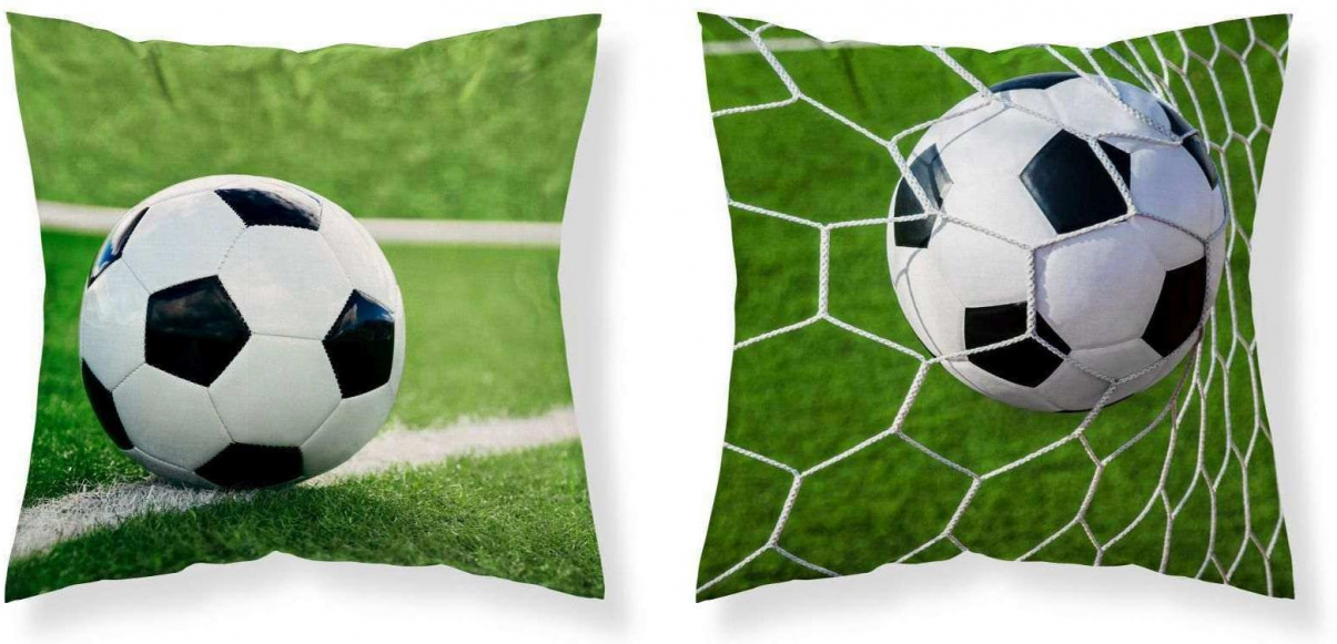 Povlak na polštářek Fotbalový míč micro 40x40 cm