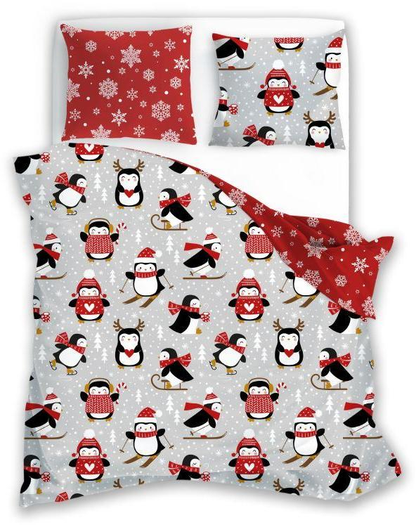 Francouzské povlečení 220x200 cm Tučňák