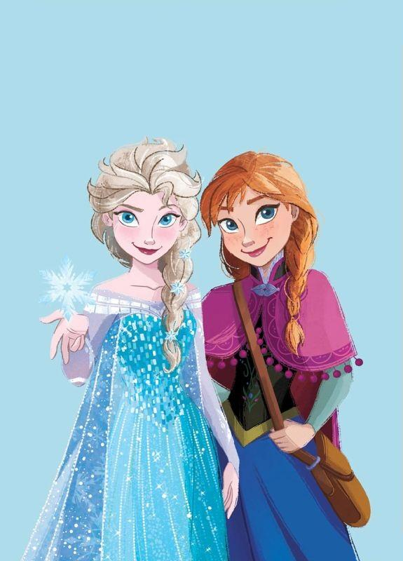 Fleece deka Ledové Království Anna a Elsa 100x140 cm