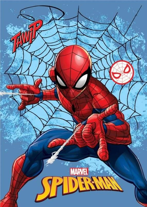 Fleece deka Spiderman pavučina 100x140 cm