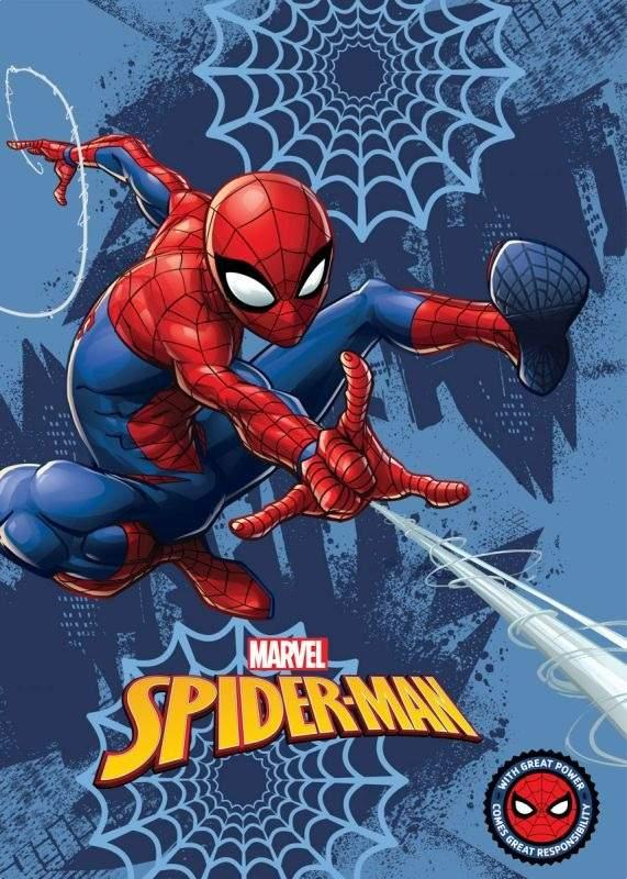 Fleece deka Spiderman 100x140 cm