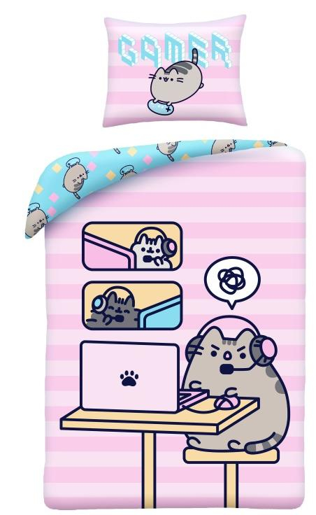 ha_014944_halantex_povleceni_pusheen_gamer_bavlna_140_200_70_90_cm