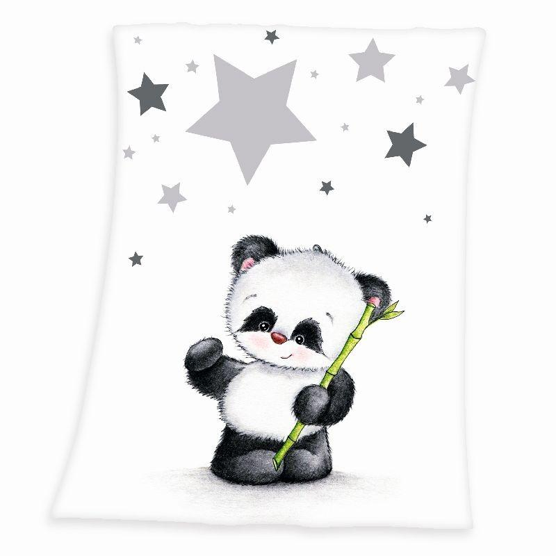 Micropolar fleece deka Panda 75x100 cm