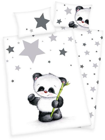 Povlečení do postýlky Panda 100x135, 40x60 cm