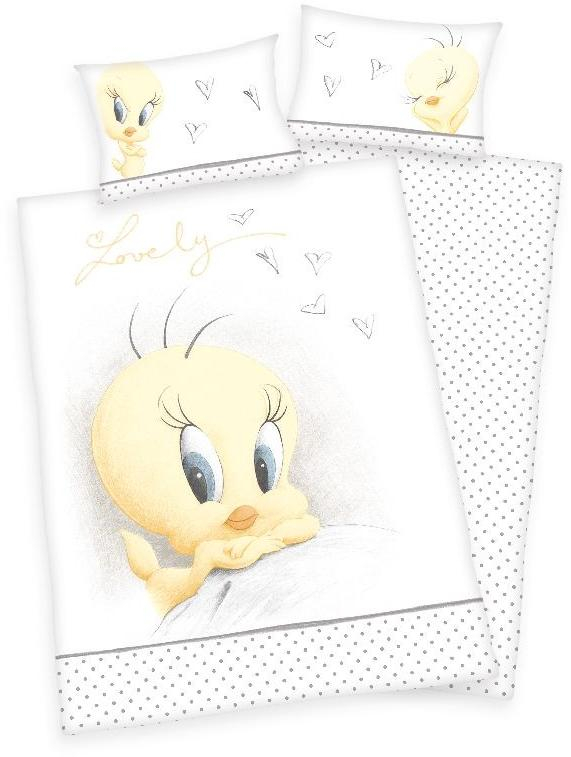 Povlečení do postýlky Looney Tunes Tweety 100x135, 40x60cm