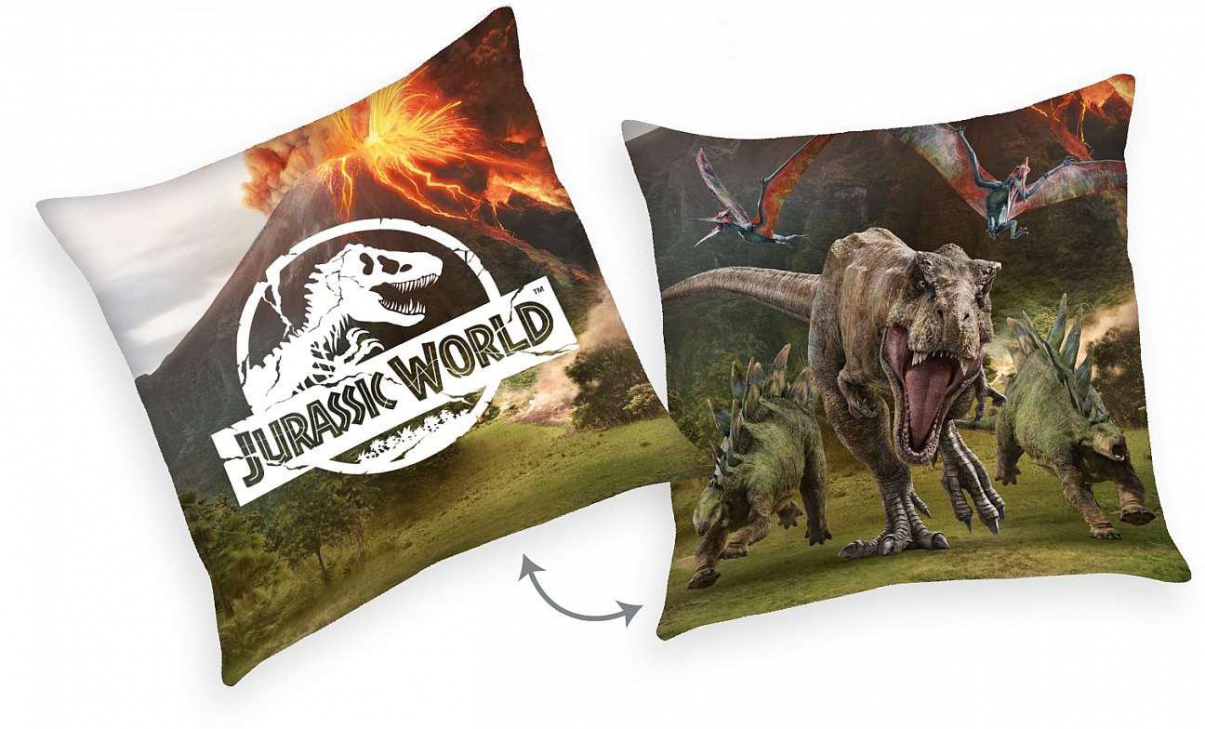 polštářek Dinosauři / Jurský svět, park