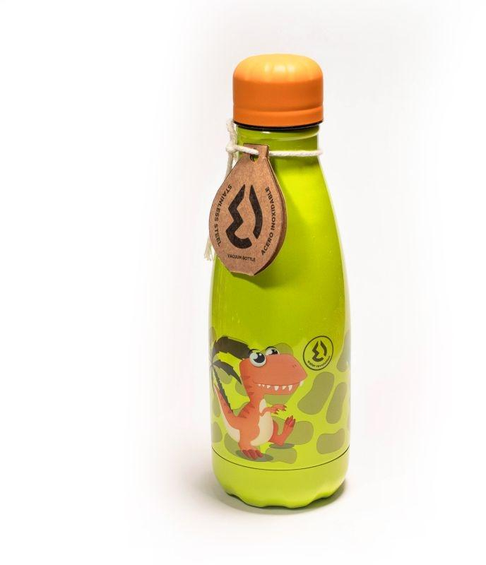 Dětská nerezová Termo láhev na pití Dino 350 ml