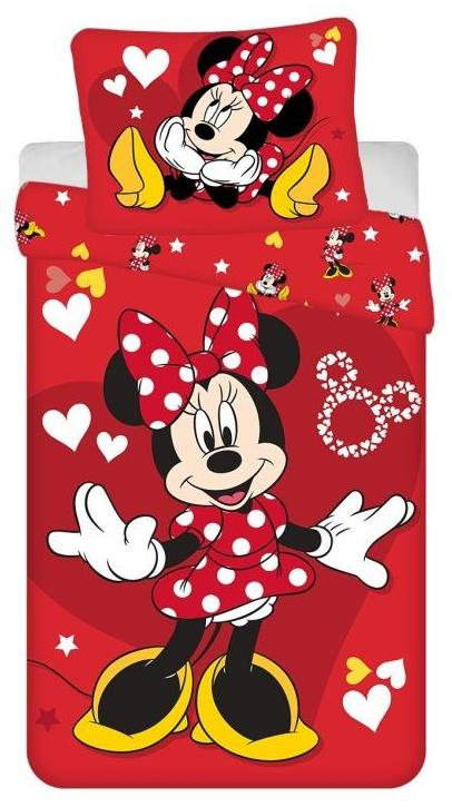 Povlečení Minnie Red heart 140x200, 70x90 cm