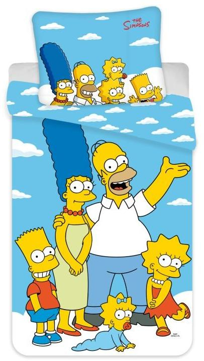 Povlečení Simpsonovi Family Clouds 02 140x200, 70x90 cm