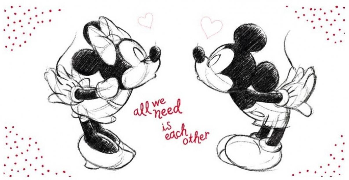 osuška Minnie a Mickey