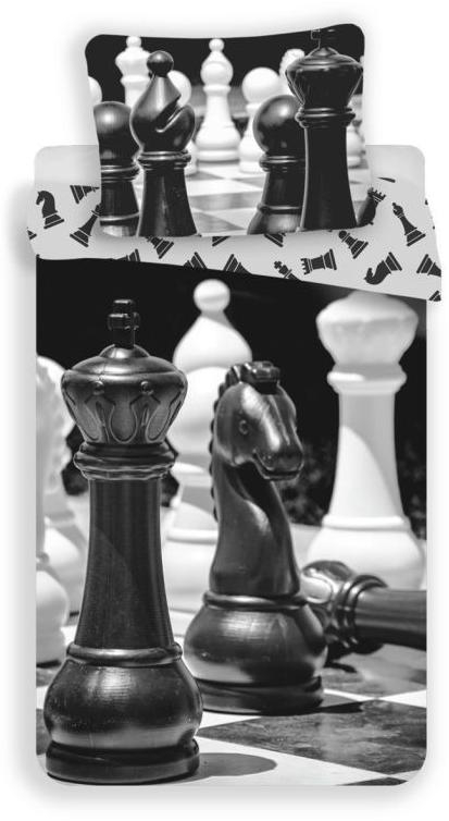 Povlečení Šachy 140x200, 70x90 cm