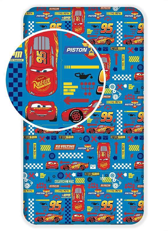 prostěradlo Auta Cars