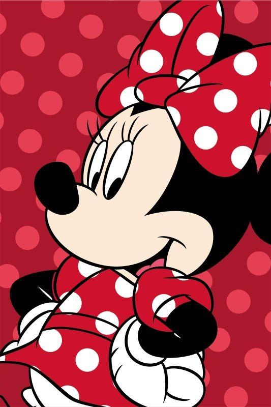 Deka mikroflanel Minnie Red 100x150 cm