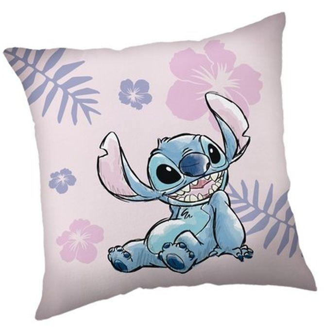 Mikroplyšový polštářek Lilo and Stitch Pink 35x35 cm