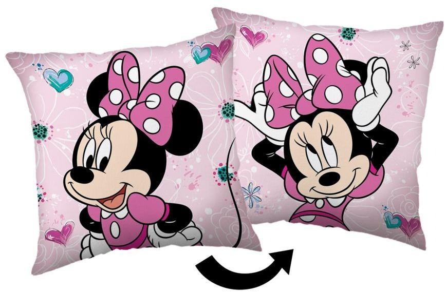 Povlak na polštářek Minnie Pink bow 02 40x40 cm