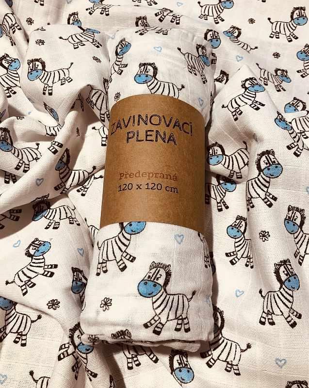 látkové pleny a osušky Zebra