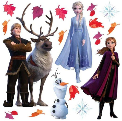 Samolepky na zeď Ledové Království Print film, 30x30 cm