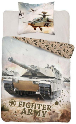 Povlečení Army Tank  140x200, 70x80 cm