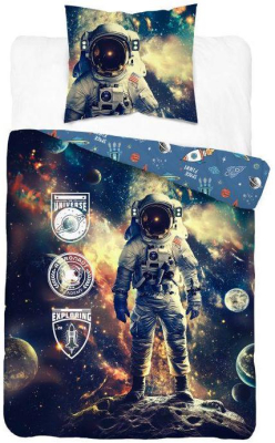 Povlečení Kosmonaut 140x200, 70x80 cm