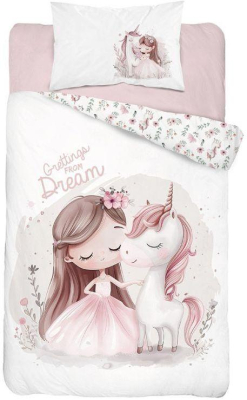 Povlečení do postýlky Jednorožec dream B 100x135, 40x60 cm