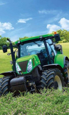 Dětský ručník Traktor zelený 50x30 cm