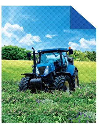 Přehoz na postel Traktor blue 170x210 cm