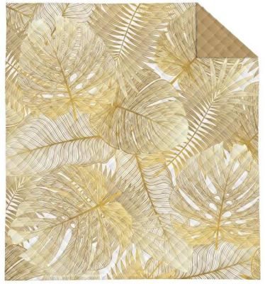 Přehoz na postel Monstera Gold 170x210 cm