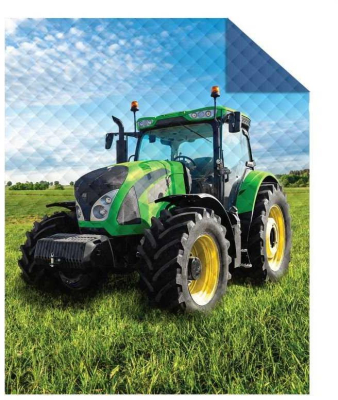 Přehoz na postel Traktor green 170x210 cm
