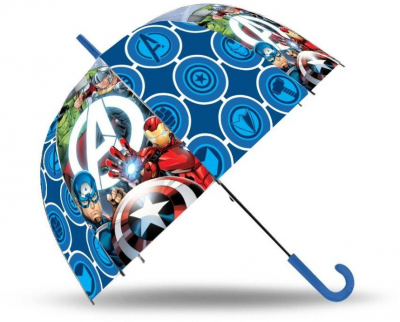 Vystřelovací průhledný deštník Avengers 70 cm