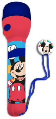 Dětská LED svítilna, baterka Mickey 16x4 cm