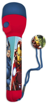 Dětská LED svítilna, baterka Avengers 16x4 cm