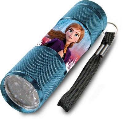 Dětská hliníková LED baterka Ledové Království Anna 9x2,5 cm