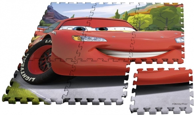 Podlahové pěnové puzzle Cars 9 dílu