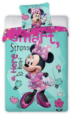 Povlečení Minnie Smart 140x200, 70x90 cm