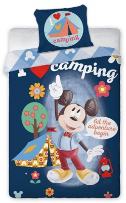 Povlečení Mickey camping 140x200, 70x90 cm