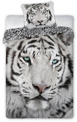 Povlečení Bílý Tygr 140x200, 70x90 cm
