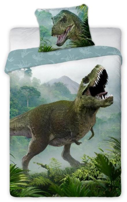 Povlečení T-Rex prales 140x200, 70x90 cm