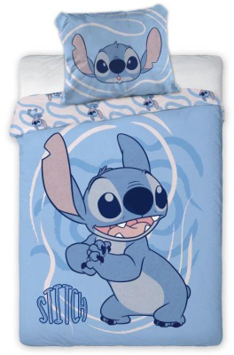 Povlečení do postýlky Lilo and Stitch blue 100x135, 40x60 cm