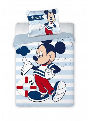Povlečení do postýlky Mickey námořník 100x135, 40x60 cm