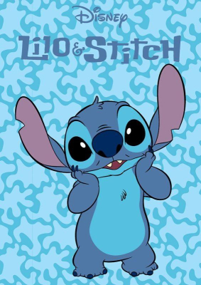 fa_514905_faro_fleece_deka_lilo_and_stitch_modra_polyester_100_140_cm