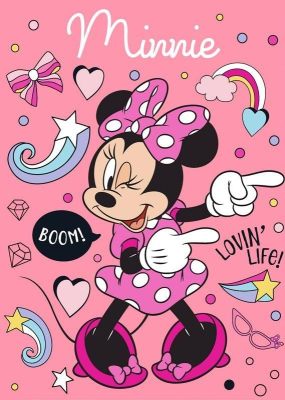 Fleece deka Minnie Boom 100x140 cm