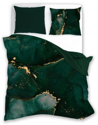 Povlečení Minerál Green 140x200, 70x90 cm