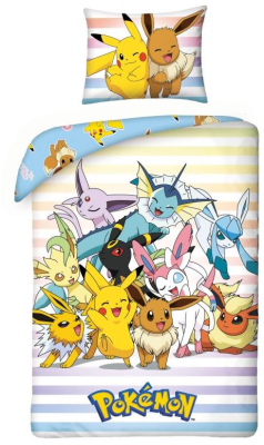 Povlečení Pokémon parta 140x200, 70x90 cm