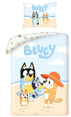 Povlečení Bluey pláž 140x200, 70x90 cm