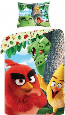 Povlečení Angry Birds ve filmu red 140x200, 70x90 cm
