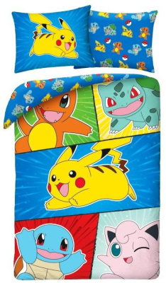 Povlečení Pokémon game 140x200, 70x90 cm