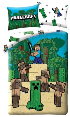 ha_014517_halantex_povleceni_minecraft_creeper_a_steve_bavlna_140_200_70_90_cm