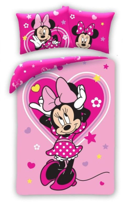 Povlečení Minnie Heart 140x200, 70x90 cm
