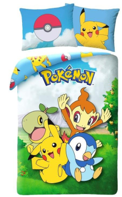 Povlečení Pokémon zahrada 140x200, 70x90 cm